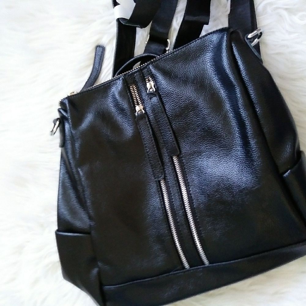 Leather backpack